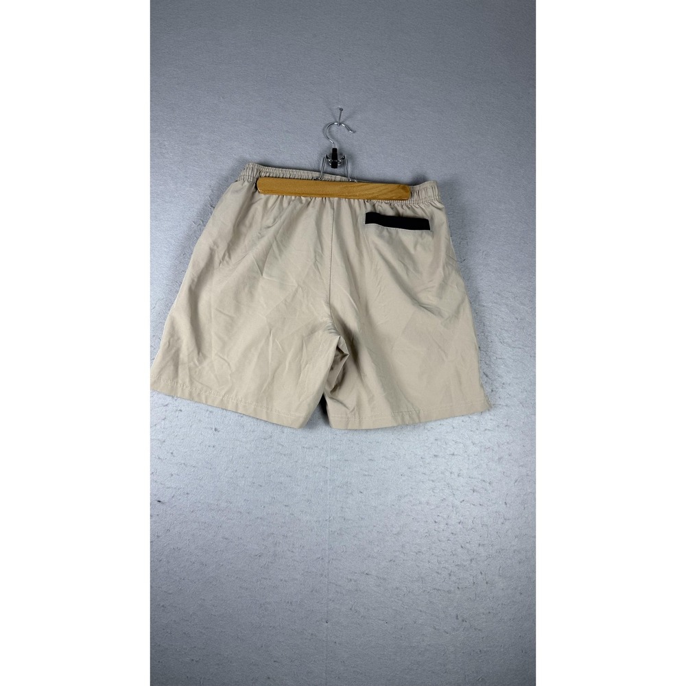 UNPRO Shorts Mens Medium Khaki Hiking Elastic Waist Drawstring Pockets Trail‎ - Picture 6 of 9